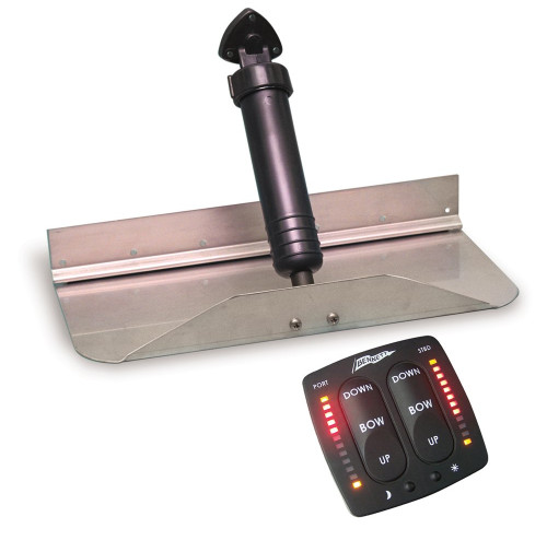 Classic Series Hydraulic Trim Tab Kit with Rocker Switch - 12V - 6BT-50002-75-00 - 2412EIC - 5000275 - 6BT500027500 - Bennett Marine